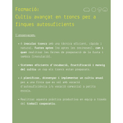 Taller avançat de cultiu de bolets en troncs Boscum